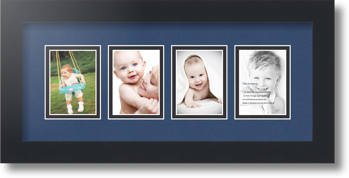 Arttoframes Collage Mat Picture Photo Frame - 4 2.5x3.5