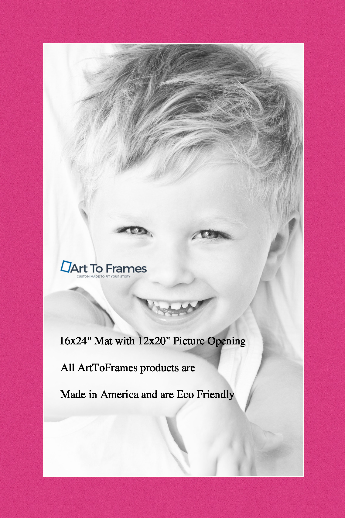 ArtToFrames Custom Pink Tulip Picture Photo Frame Mat Matting Board - Picture 28 of 41