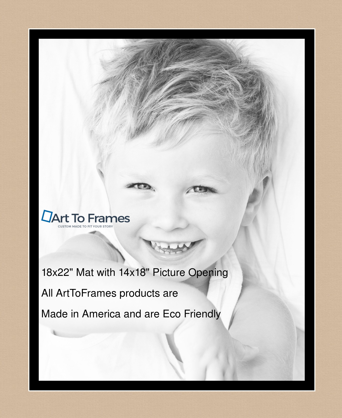 ArtToFrames Custom Brown Scotch Mist Picture Photo Frame Mat Matting Board - Picture 29 of 41