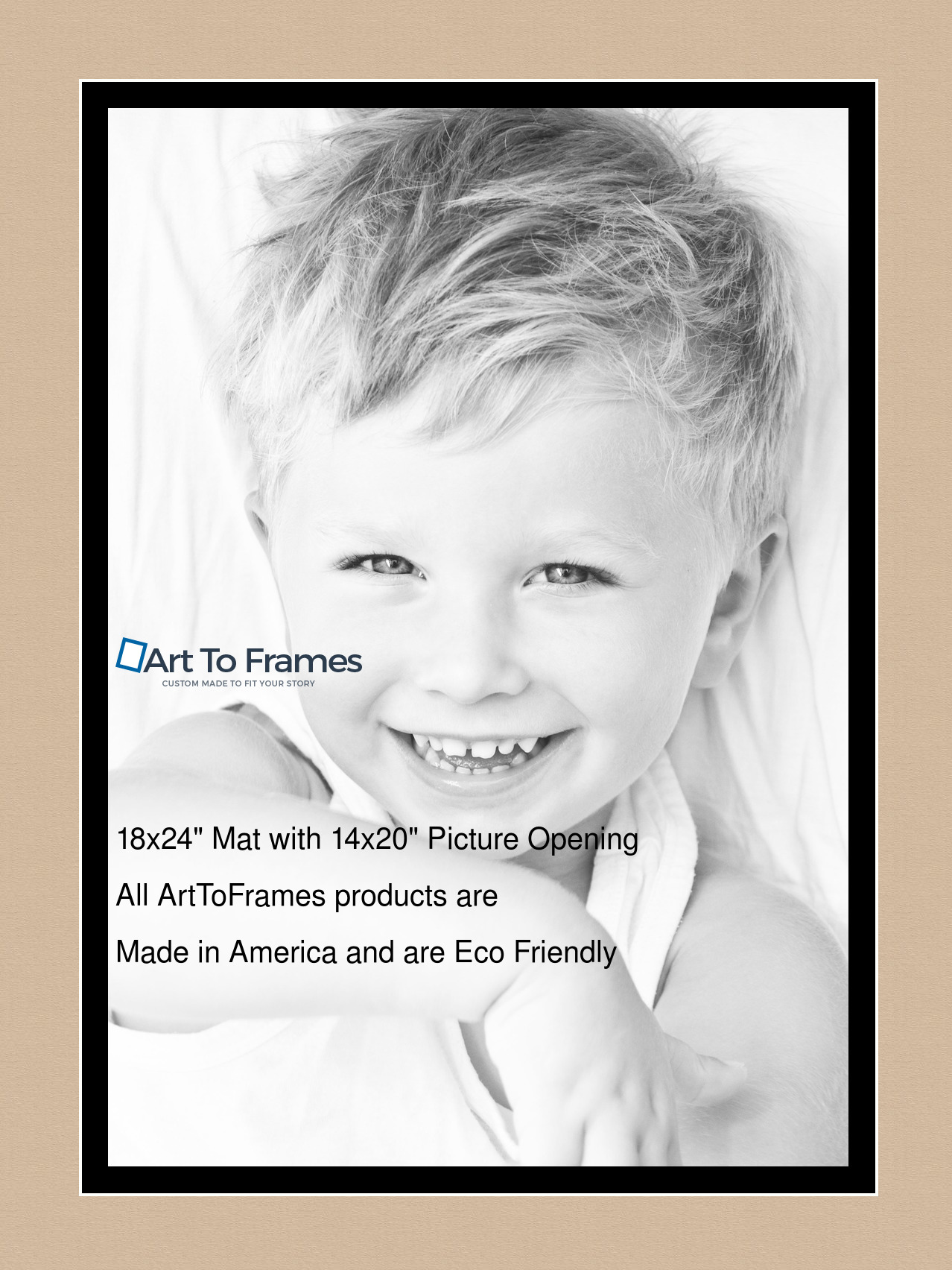 ArtToFrames Custom Brown Scotch Mist Picture Photo Frame Mat Matting Board - Picture 30 of 41