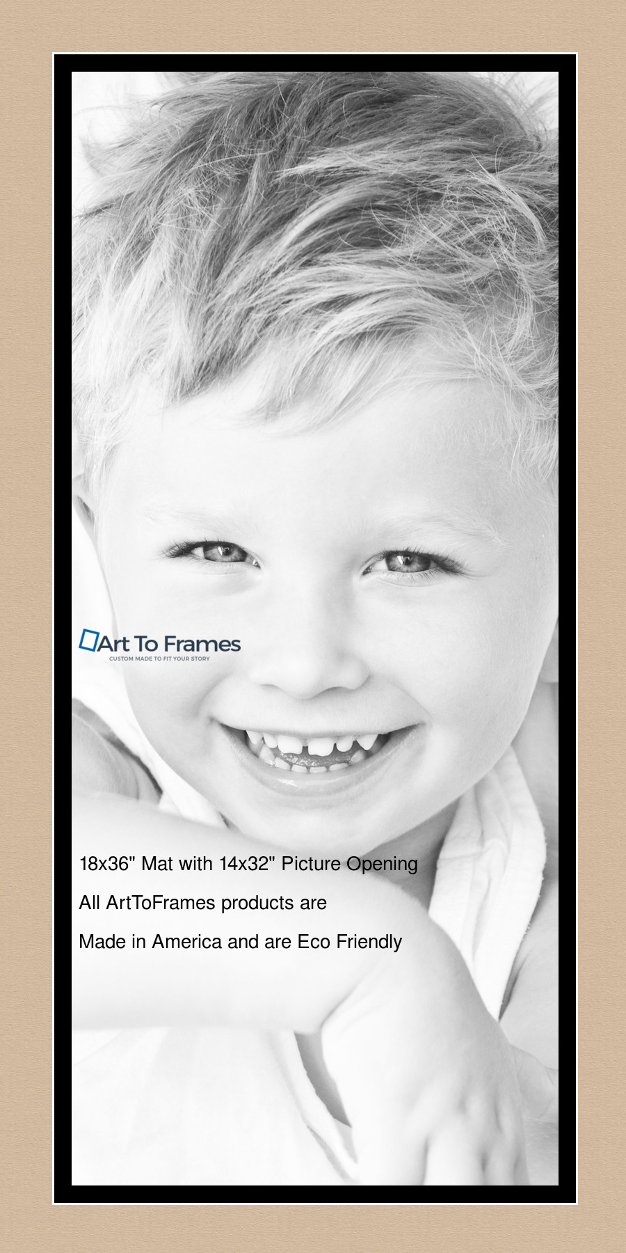 ArtToFrames Custom Brown Scotch Mist Picture Photo Frame Mat Matting Board - Picture 31 of 41