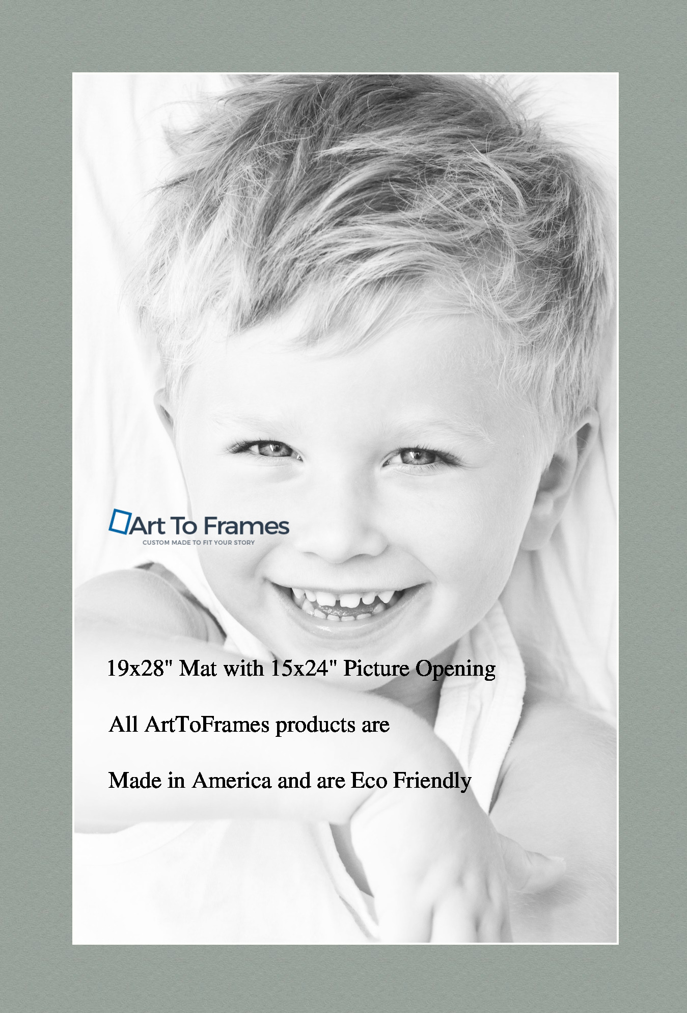 ArtToFrames Custom Green Silverpine Picture Photo Frame Mat Matting Board LG - Picture 14 of 157