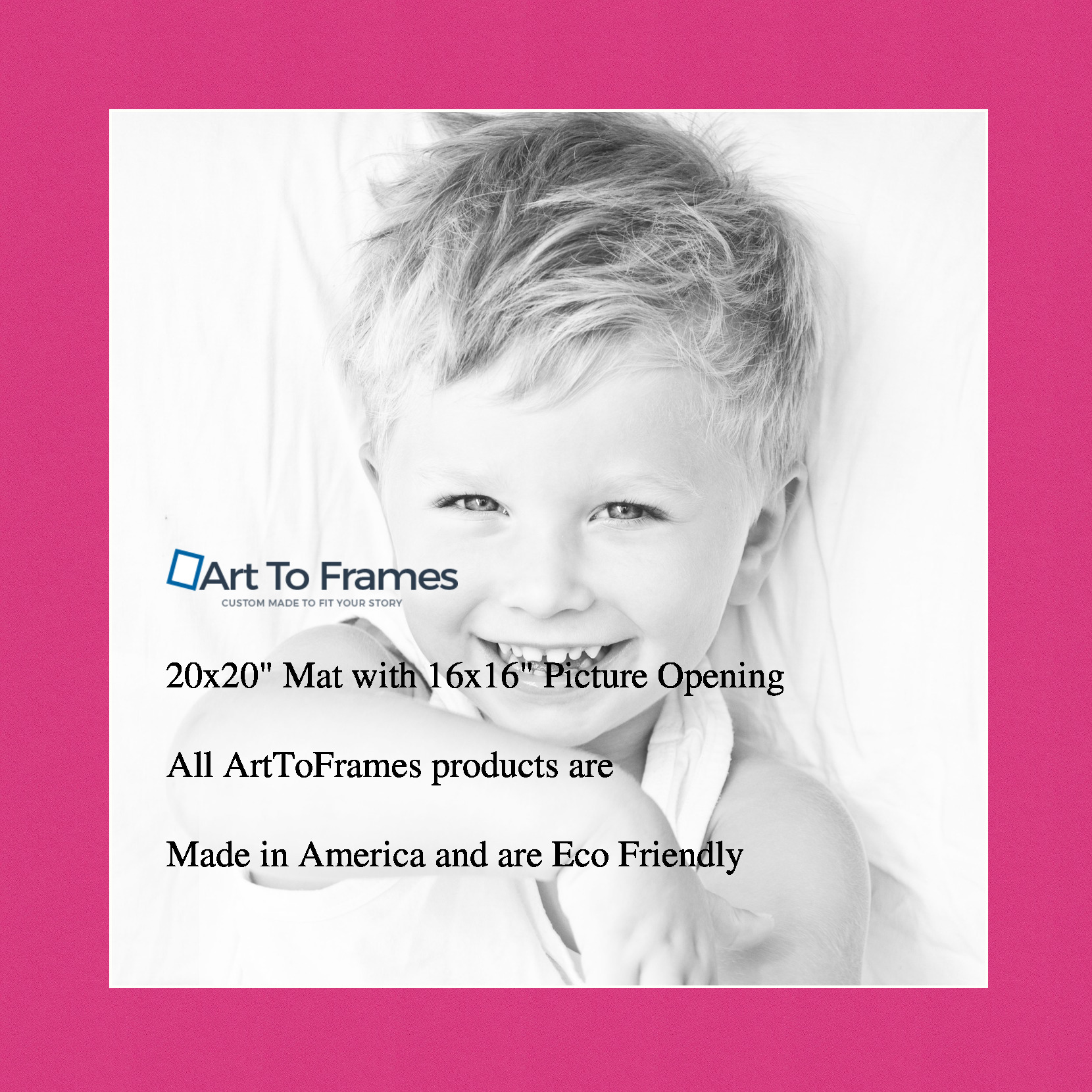 ArtToFrames Custom Pink Tulip Picture Photo Frame Mat Matting Board - Picture 32 of 41