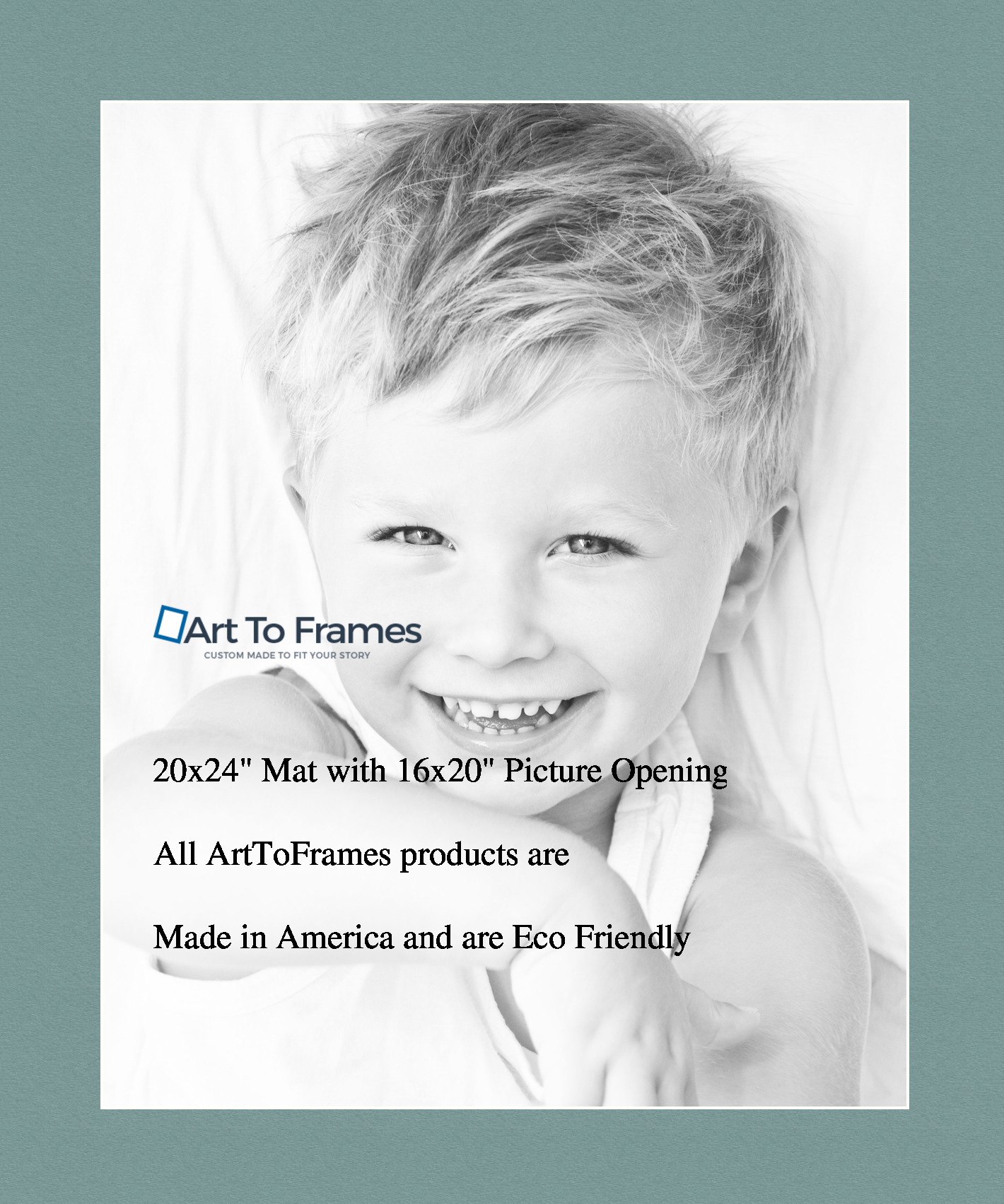 ArtToFrames Custom Nile Green Picture Photo Frame Mat Matting Board - Picture 33 of 41