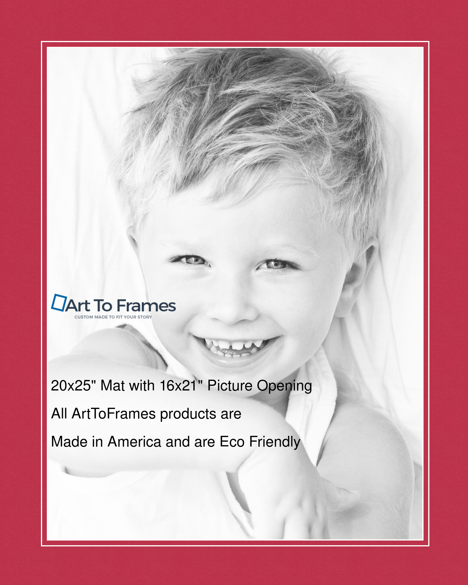ArtToFrames Custom Red Rouge Picture Photo Frame Mat Matting Board LG - Picture 22 of 150