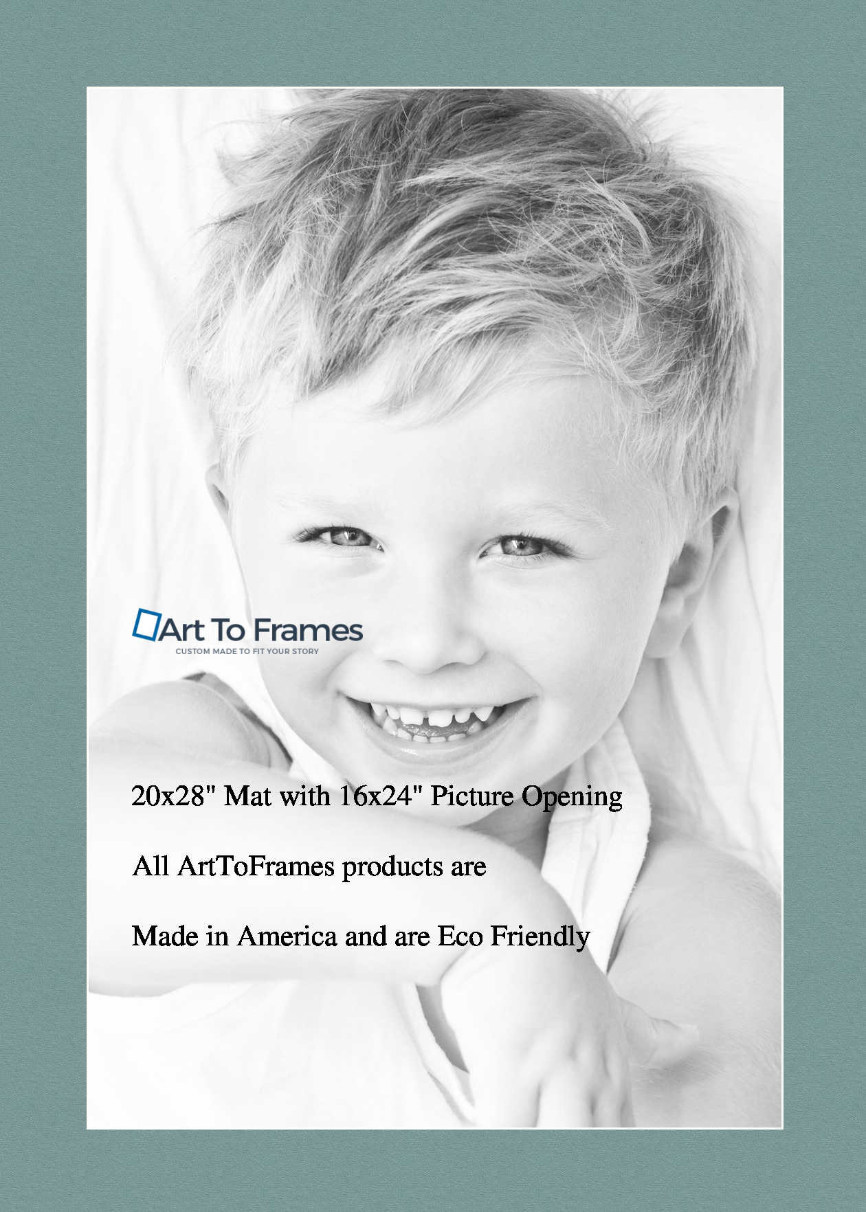 ArtToFrames Custom Nile Green Picture Photo Frame Mat Matting Board - Picture 34 of 41