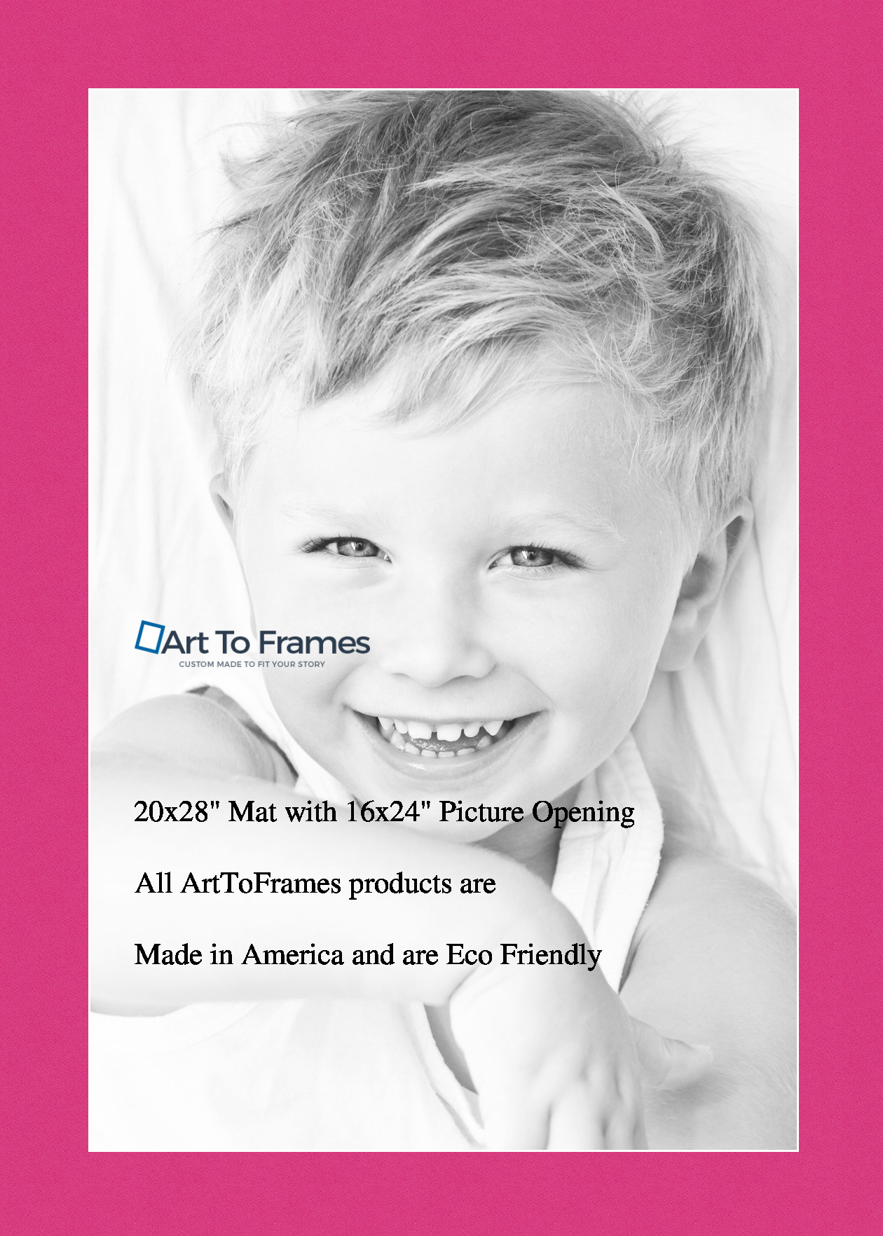 ArtToFrames Custom Pink Tulip Picture Photo Frame Mat Matting Board - Picture 34 of 41