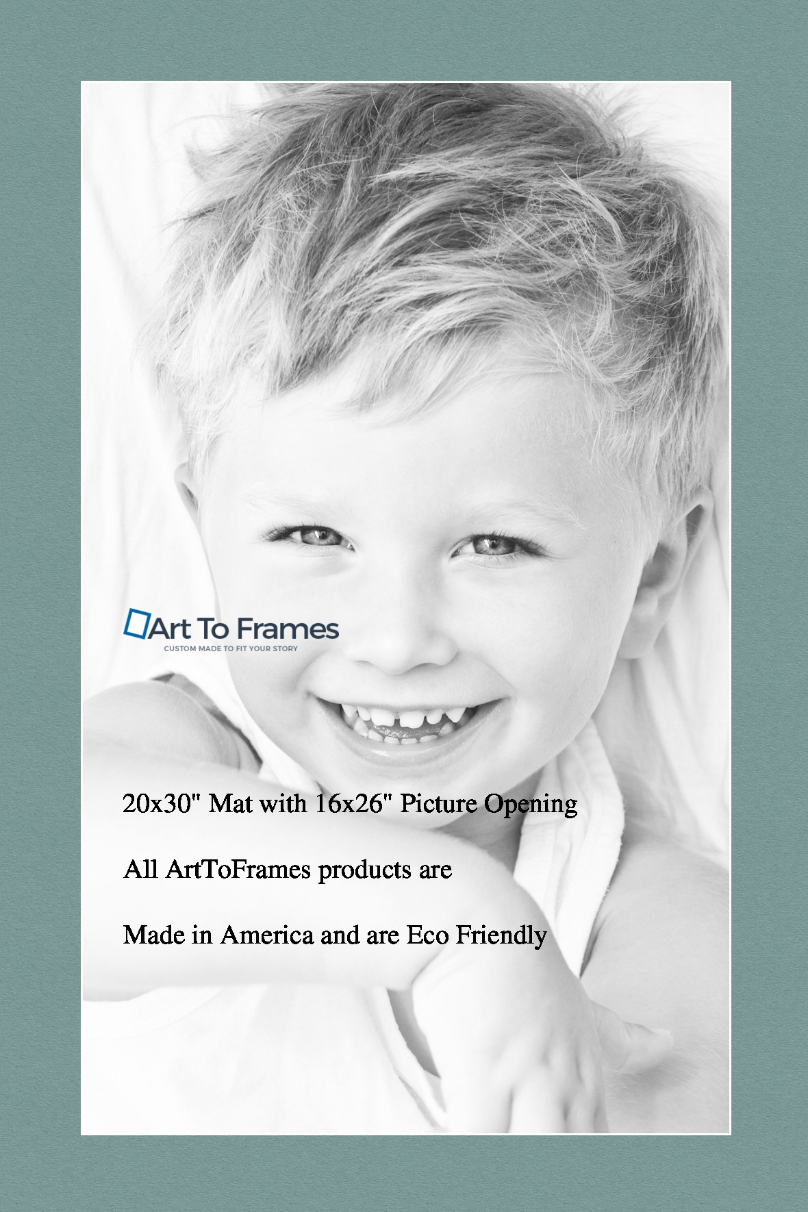 ArtToFrames Custom Nile Green Picture Photo Frame Mat Matting Board - Picture 35 of 41