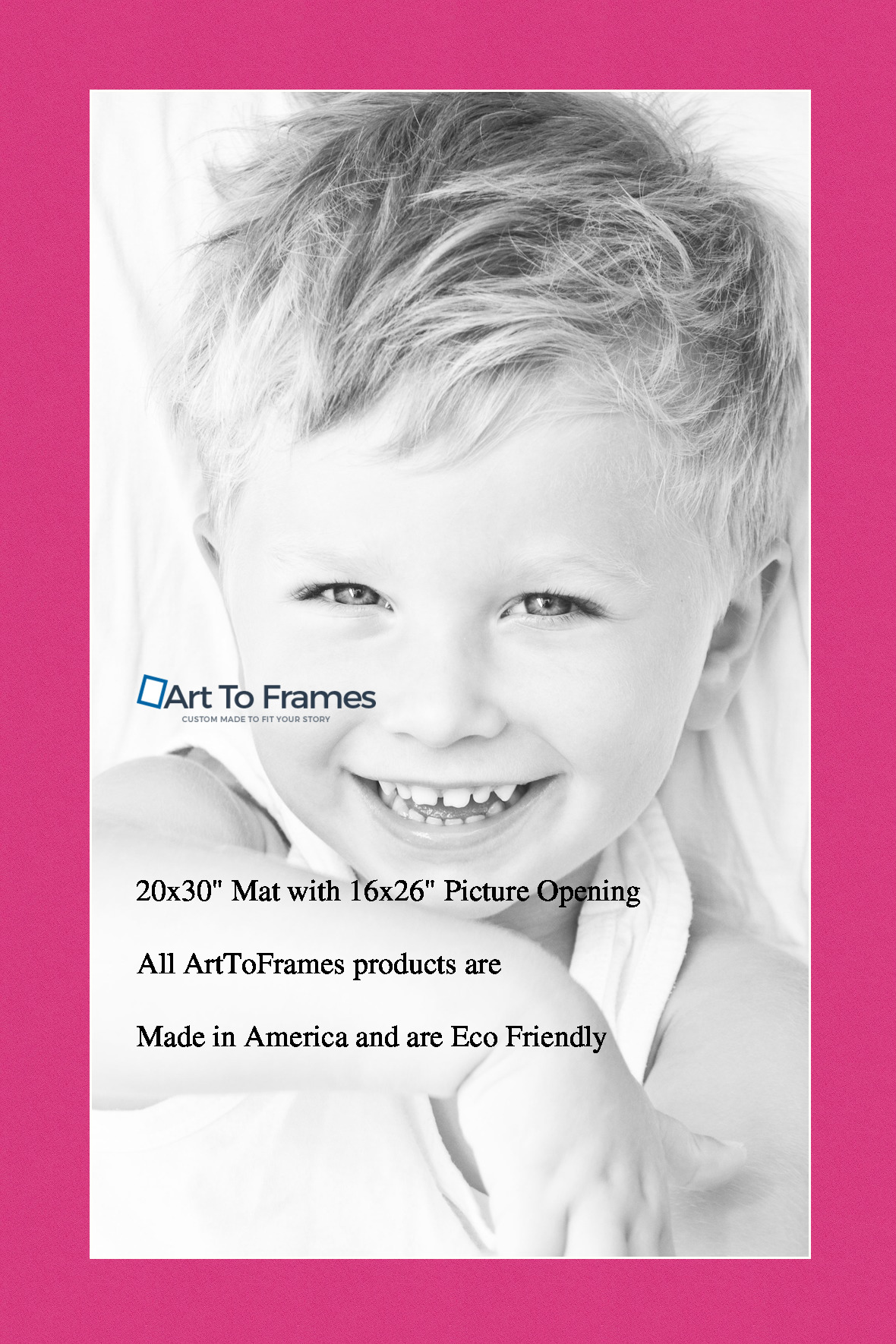 ArtToFrames Custom Pink Tulip Picture Photo Frame Mat Matting Board - Picture 35 of 41