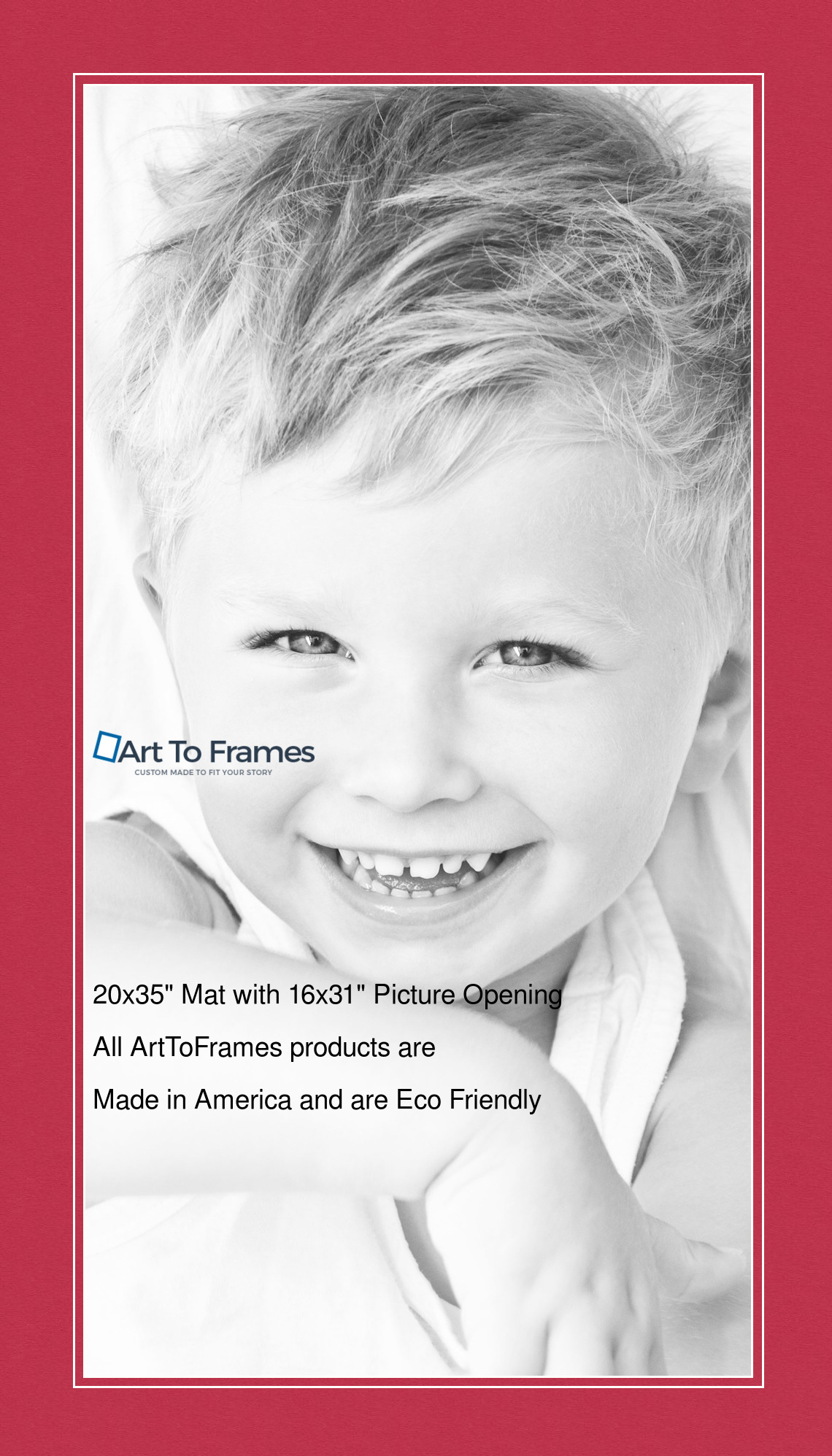 ArtToFrames Custom Red Rouge Picture Photo Frame Mat Matting Board LG - Picture 31 of 150