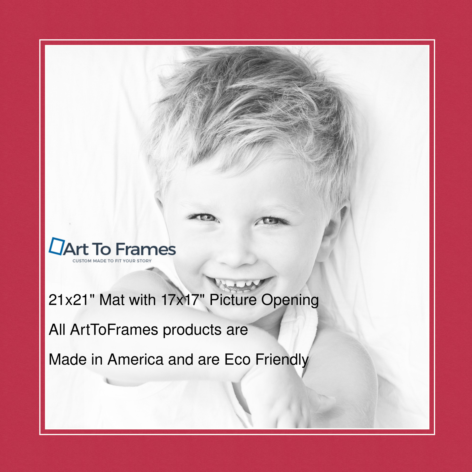 ArtToFrames Custom Red Rouge Picture Photo Frame Mat Matting Board LG - Picture 36 of 150