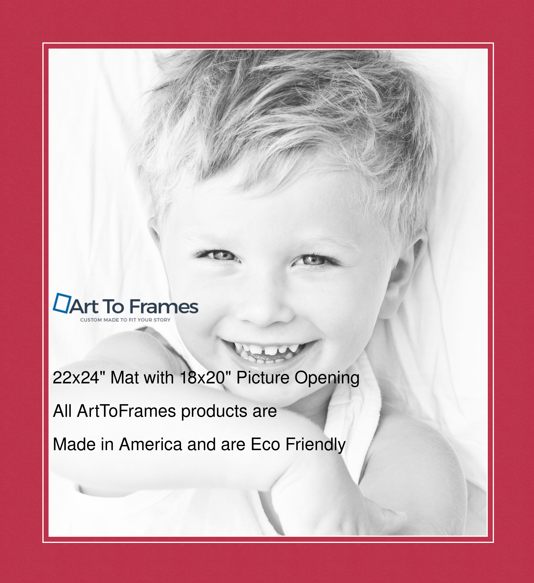 ArtToFrames Custom Red Rouge Picture Photo Frame Mat Matting Board LG - Picture 57 of 150