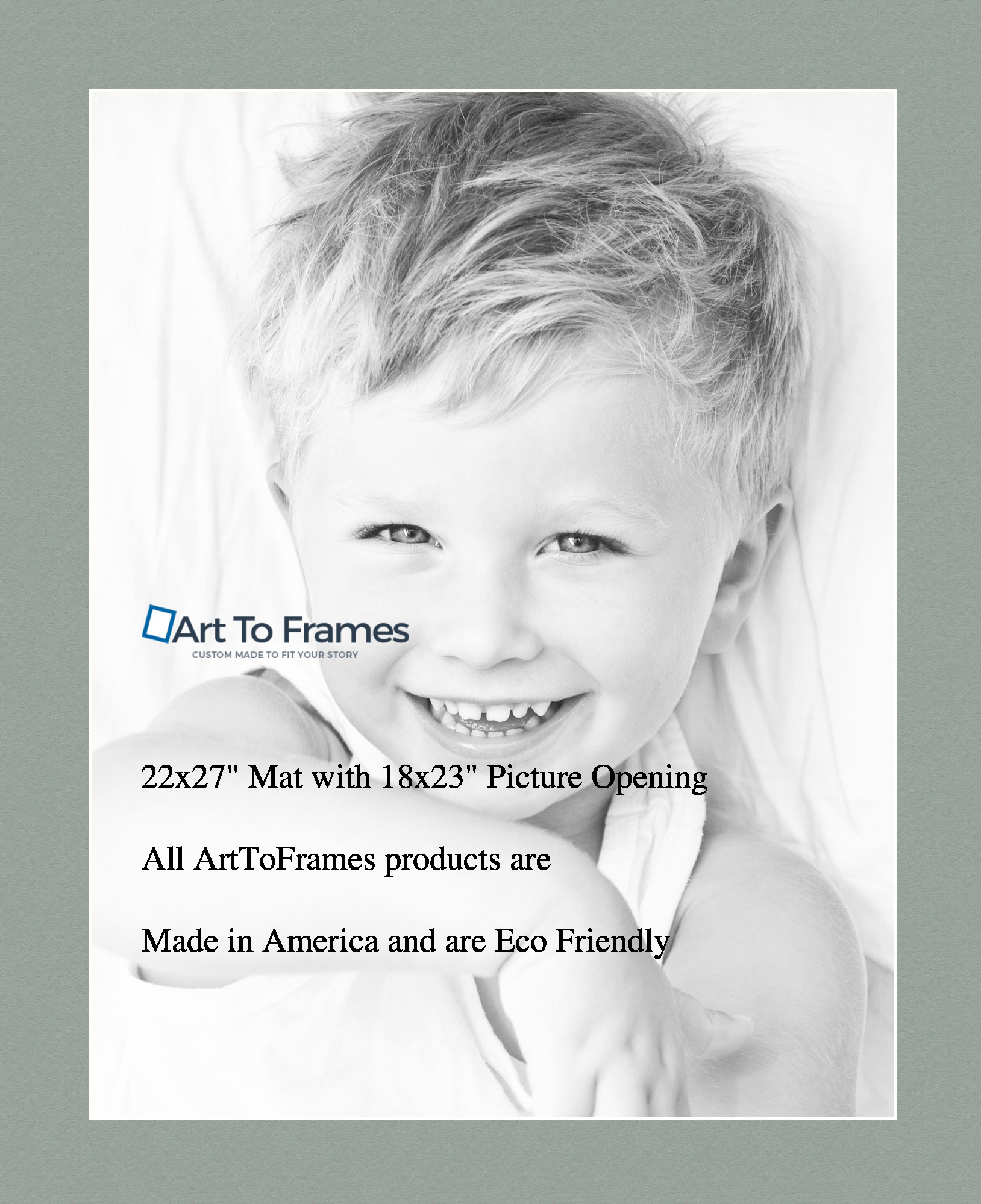 ArtToFrames Custom Green Silverpine Picture Photo Frame Mat Matting Board LG - Picture 66 of 157