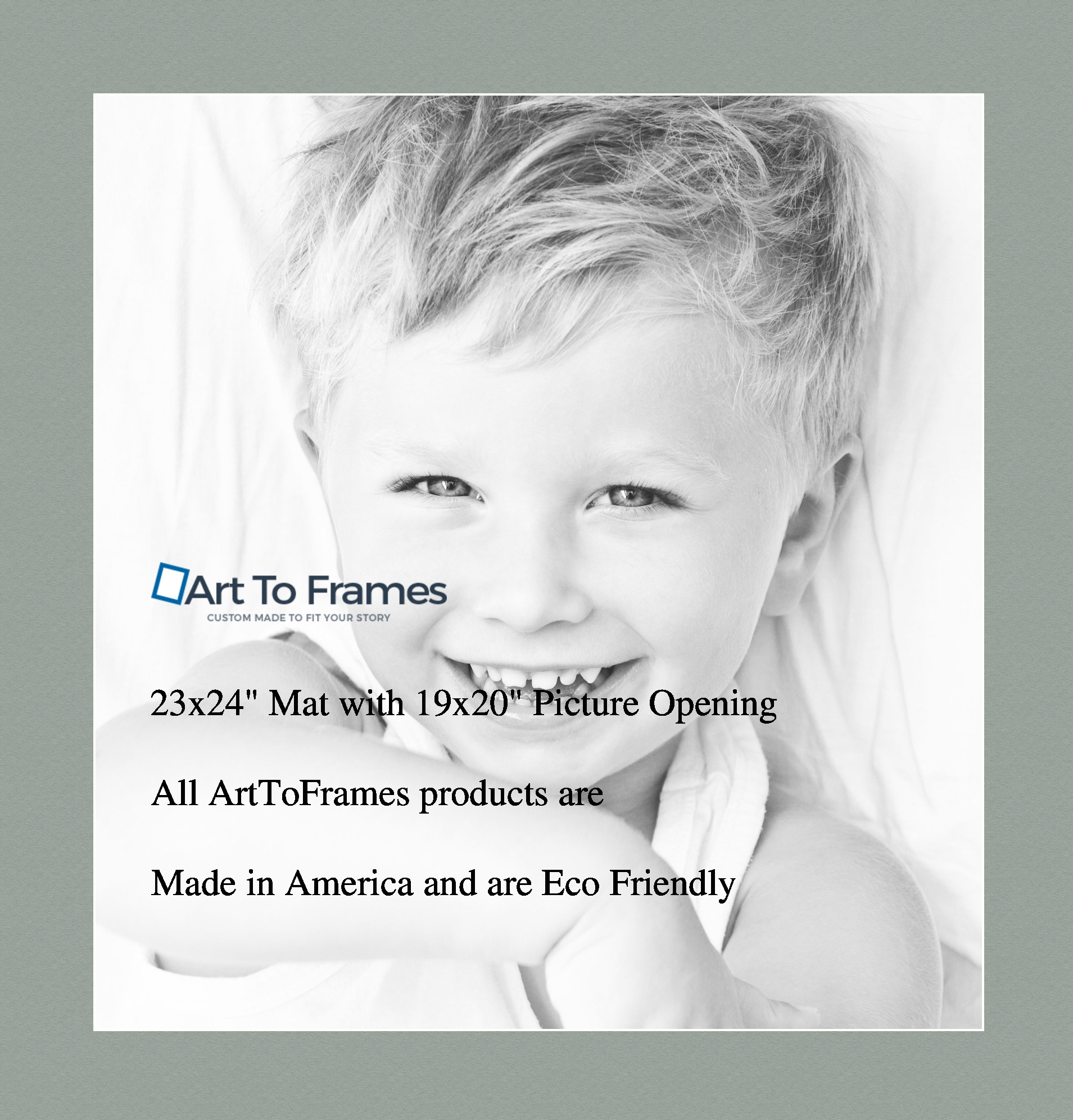 ArtToFrames Custom Green Silverpine Picture Photo Frame Mat Matting Board LG - Picture 79 of 157