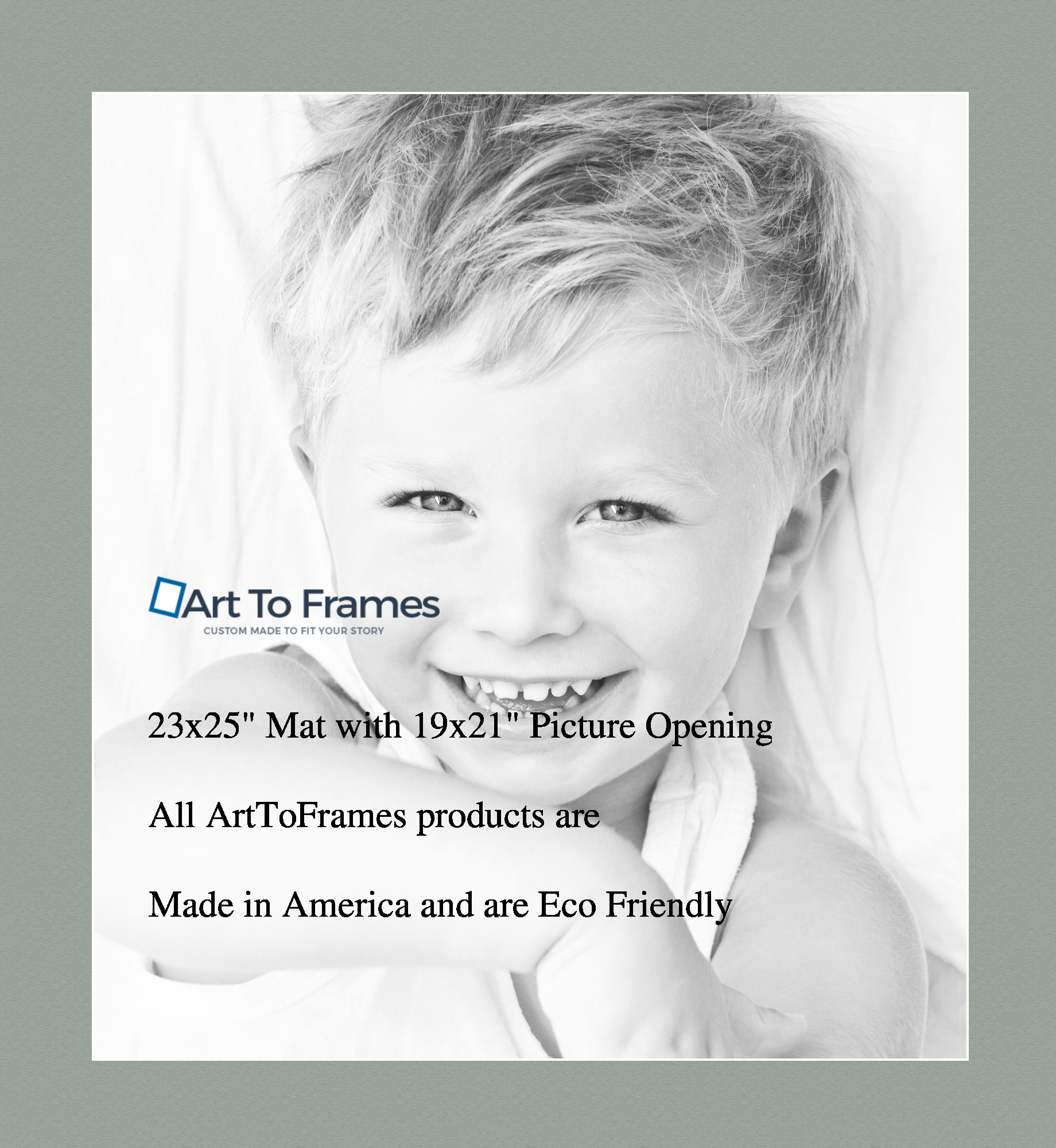 ArtToFrames Custom Green Silverpine Picture Photo Frame Mat Matting Board LG - Picture 80 of 157