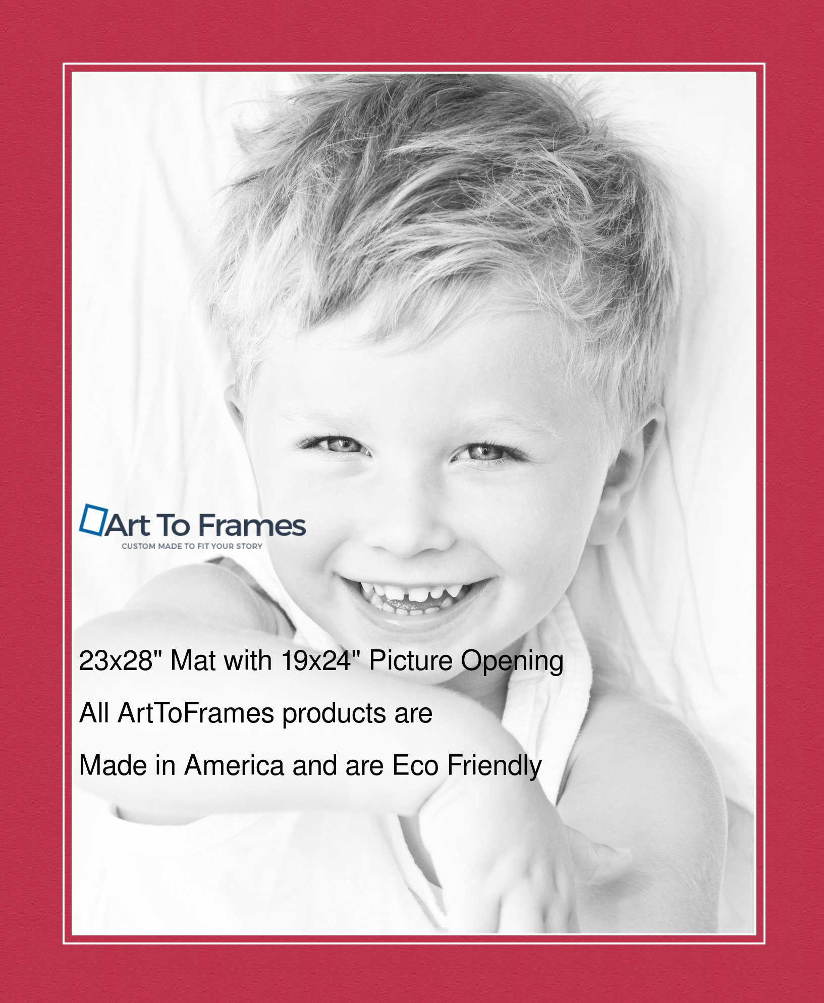 ArtToFrames Custom Red Rouge Picture Photo Frame Mat Matting Board LG - Picture 76 of 150