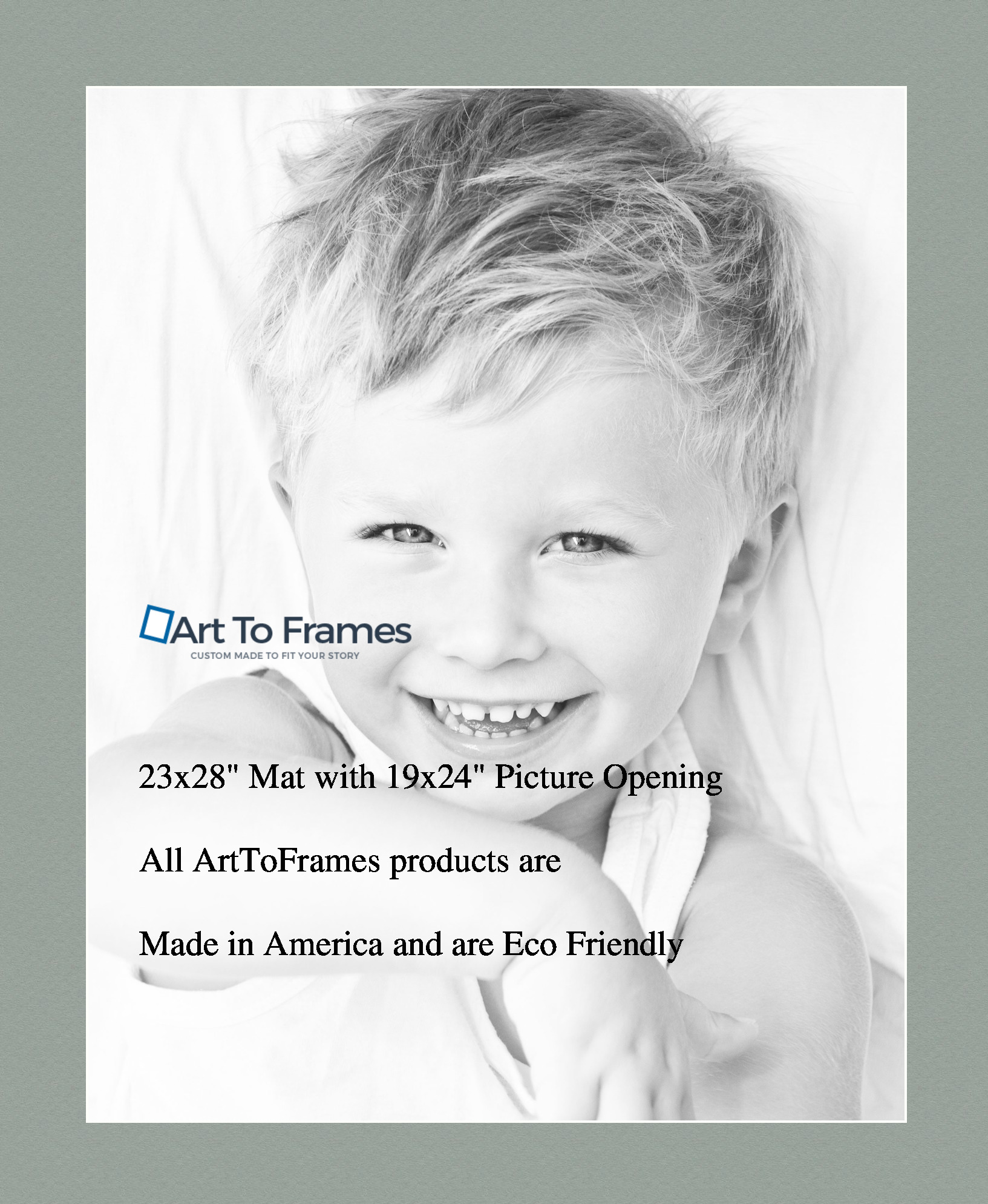 ArtToFrames Custom Green Silverpine Picture Photo Frame Mat Matting Board LG - Picture 83 of 157