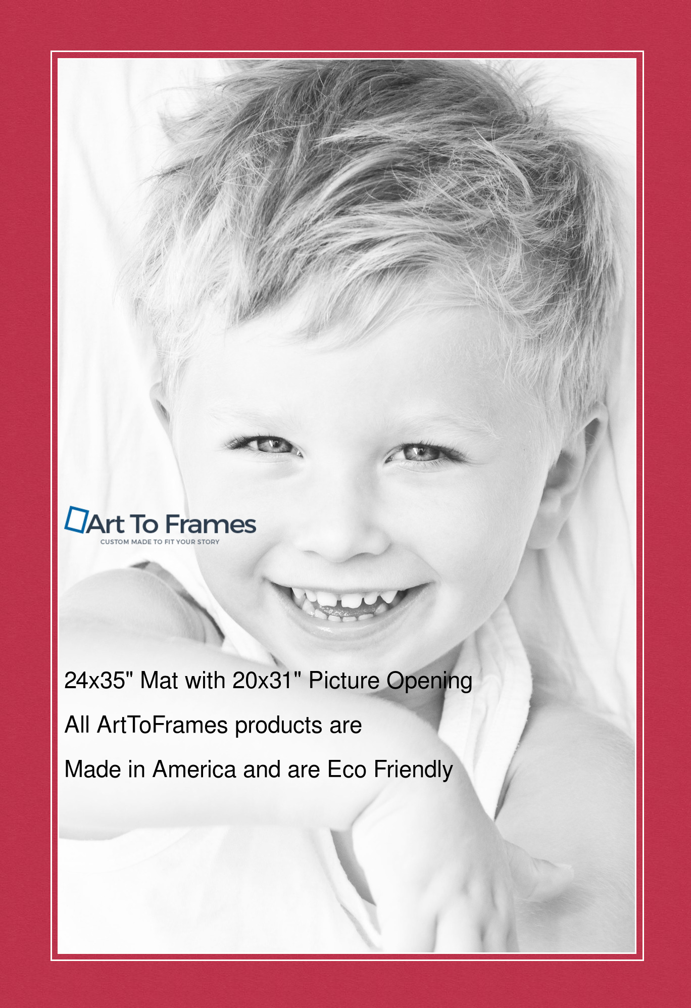 ArtToFrames Custom Red Rouge Picture Photo Frame Mat Matting Board LG - Picture 95 of 150