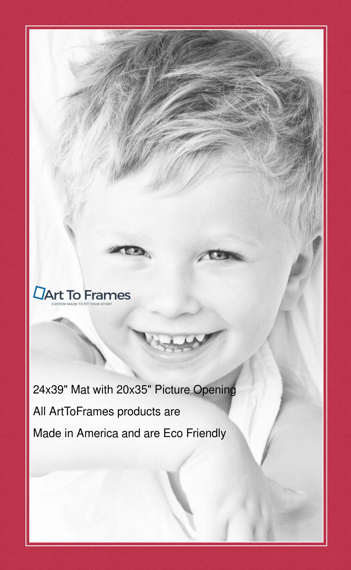 ArtToFrames Custom Red Rouge Picture Photo Frame Mat Matting Board LG - Picture 99 of 150