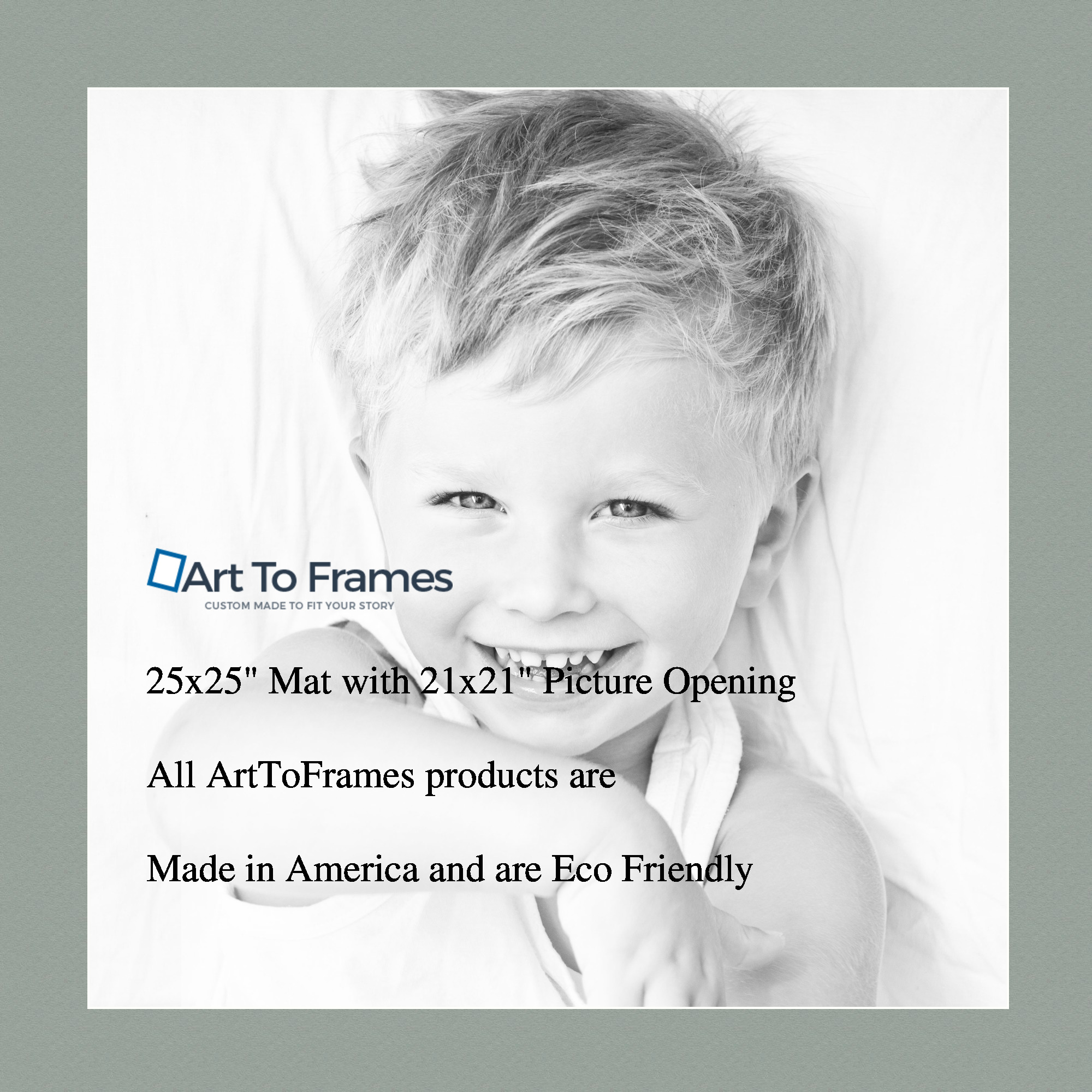 ArtToFrames Custom Green Silverpine Picture Photo Frame Mat Matting Board LG - Picture 107 of 157