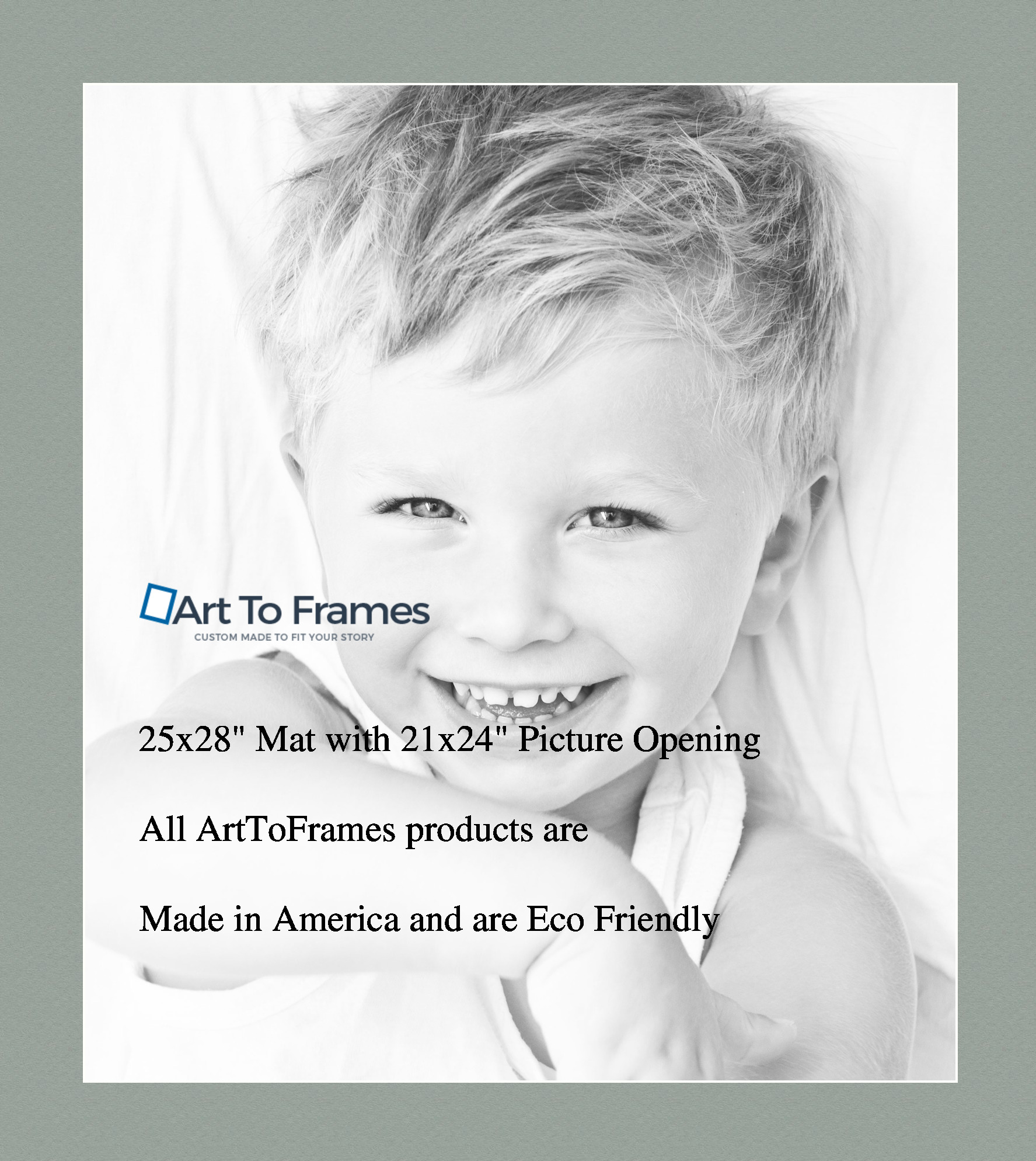 ArtToFrames Custom Green Silverpine Picture Photo Frame Mat Matting Board LG - Picture 110 of 157