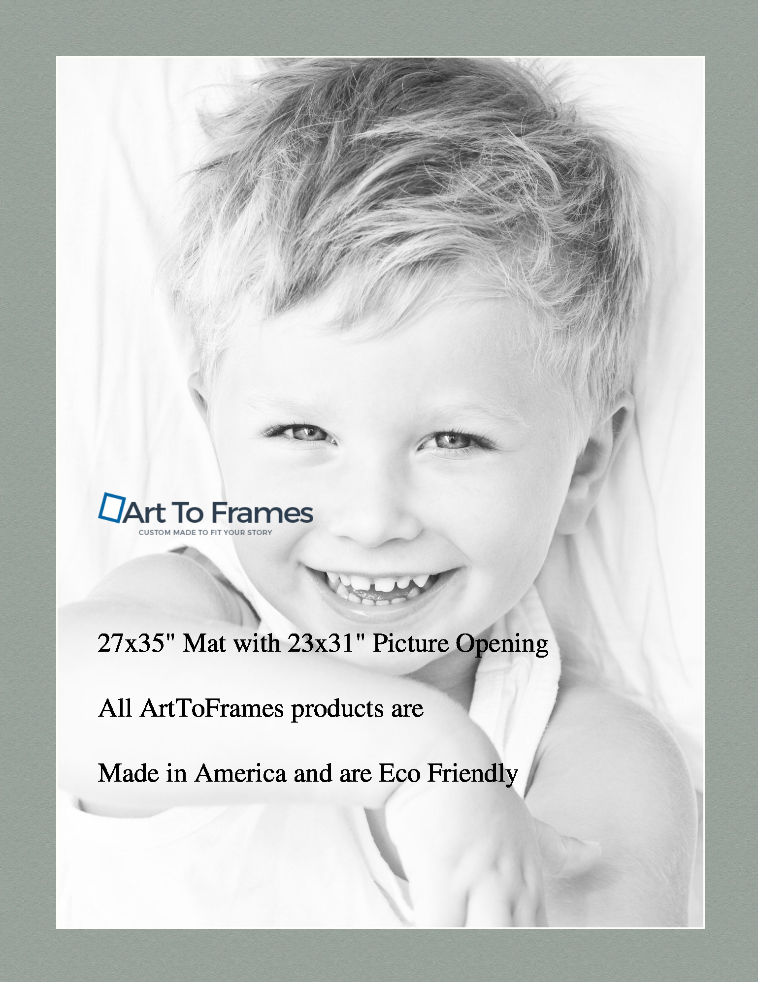 ArtToFrames Custom Green Silverpine Picture Photo Frame Mat Matting Board LG - Picture 143 of 157