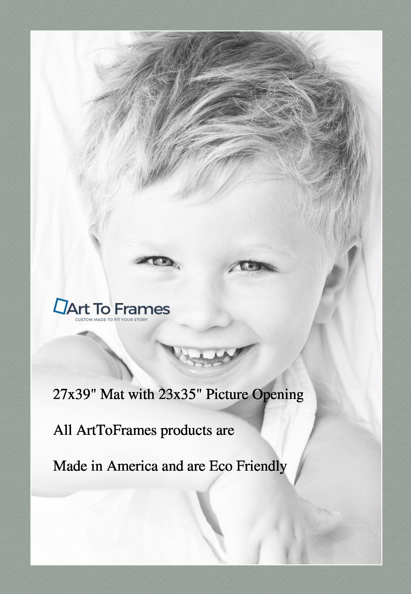 ArtToFrames Custom Green Silverpine Picture Photo Frame Mat Matting Board LG - Picture 147 of 157