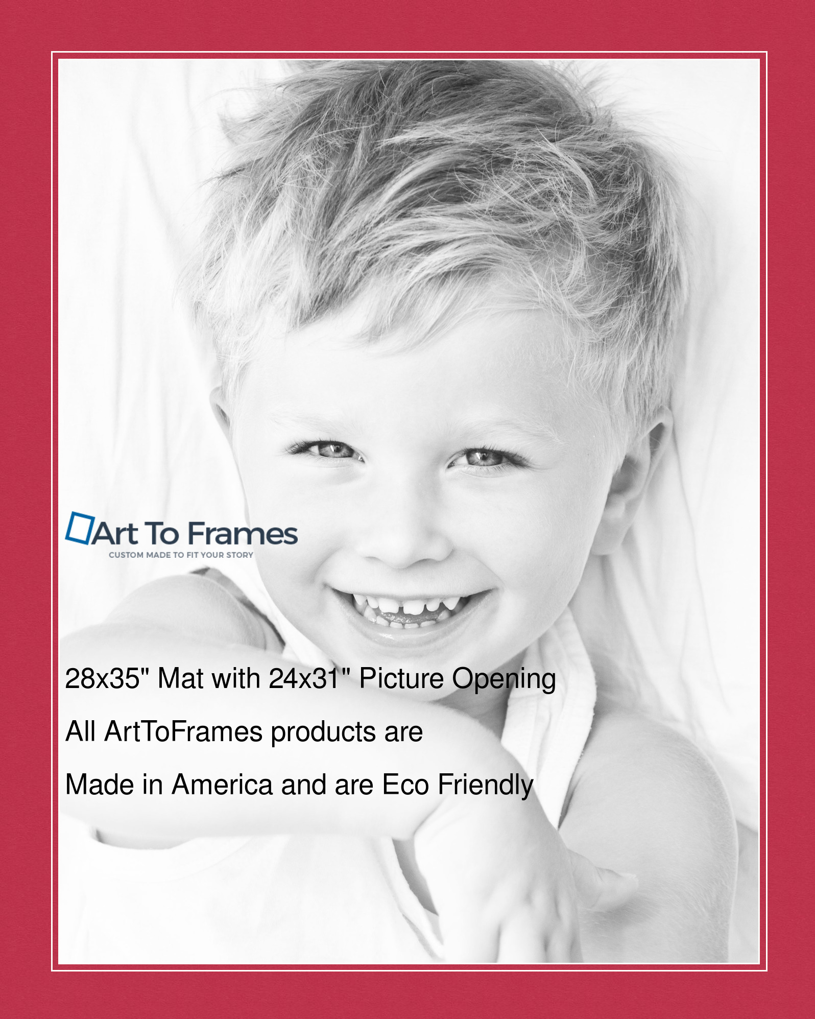 ArtToFrames Custom Red Rouge Picture Photo Frame Mat Matting Board LG - Picture 146 of 150