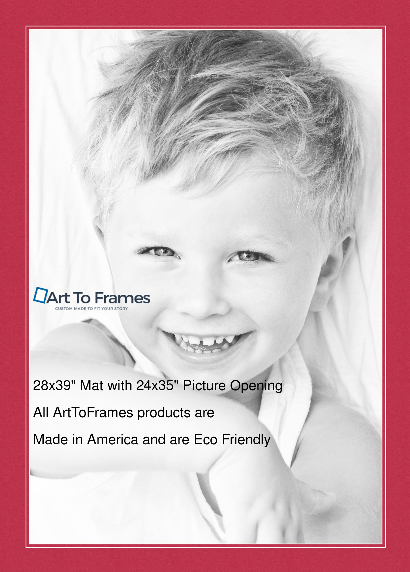 ArtToFrames Custom Red Rouge Picture Photo Frame Mat Matting Board LG - Picture 150 of 150