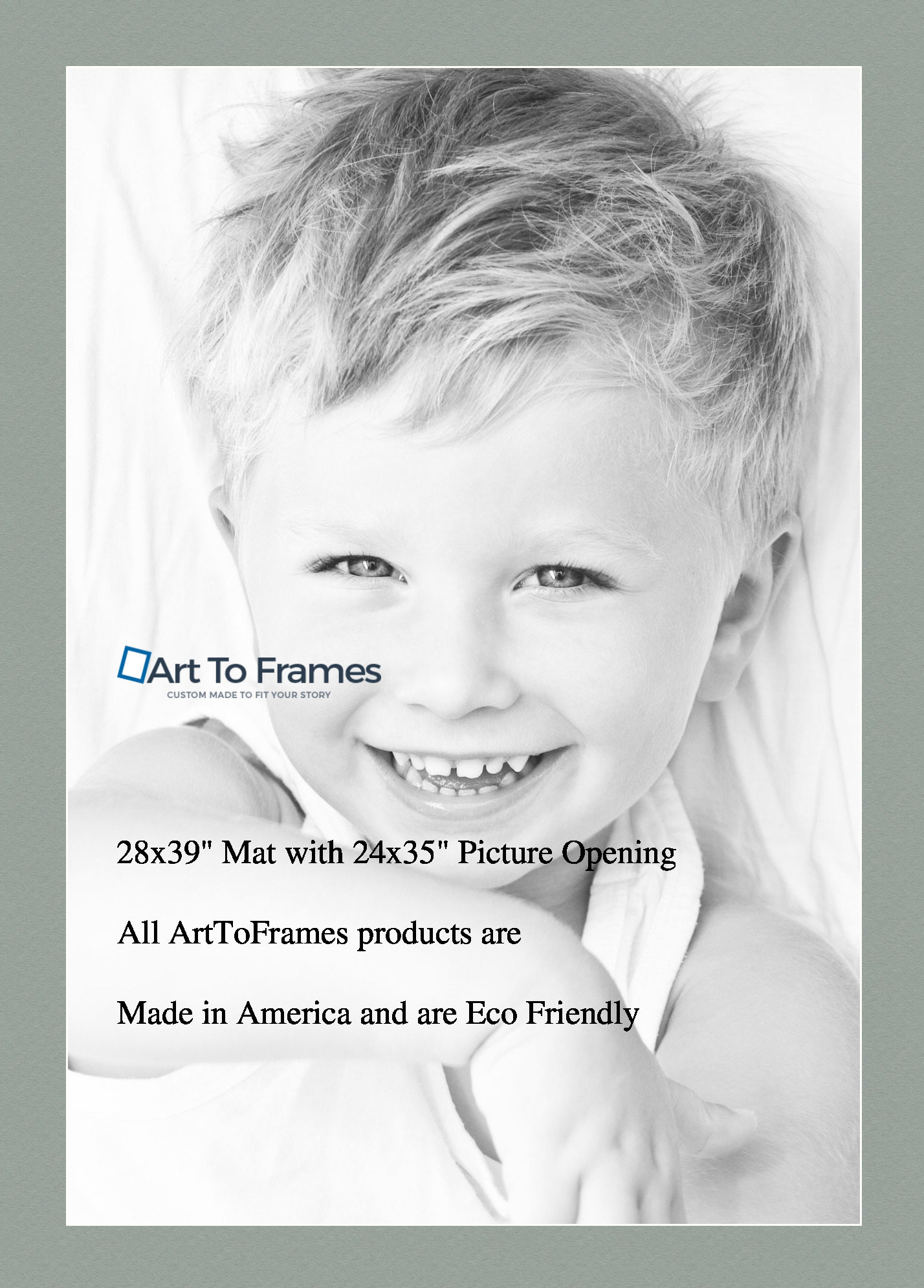 ArtToFrames Custom Green Silverpine Picture Photo Frame Mat Matting Board LG - Picture 157 of 157