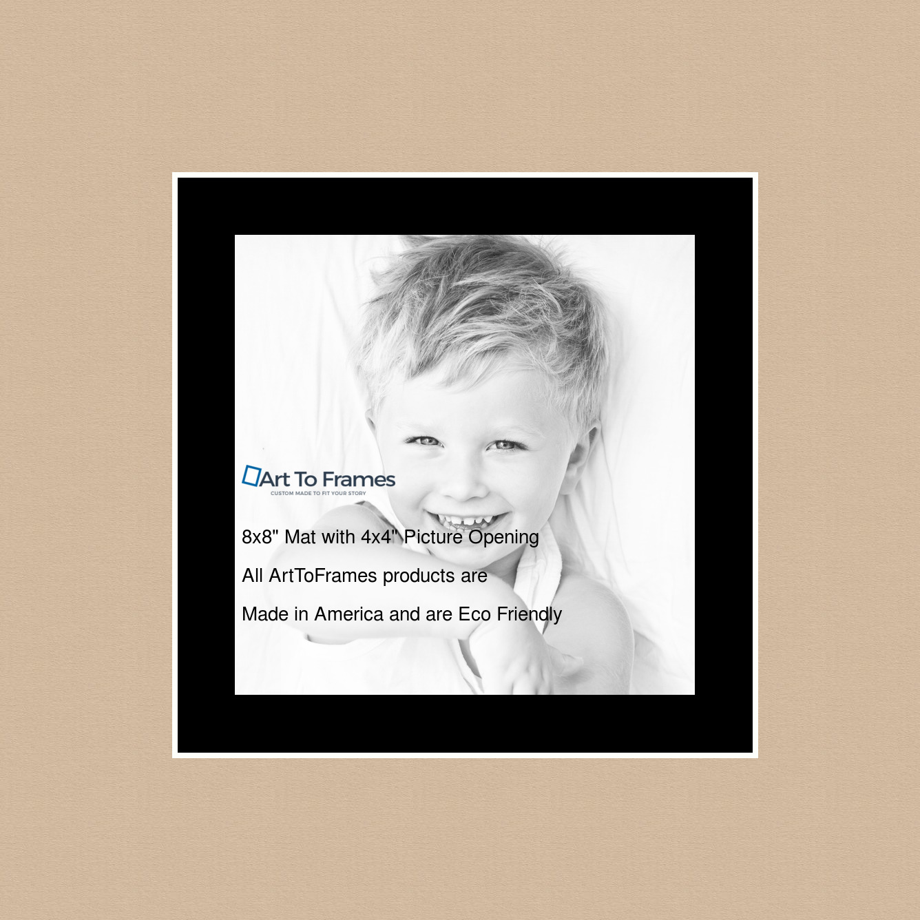 ArtToFrames Custom Brown Scotch Mist Picture Photo Frame Mat Matting Board - Picture 6 of 41
