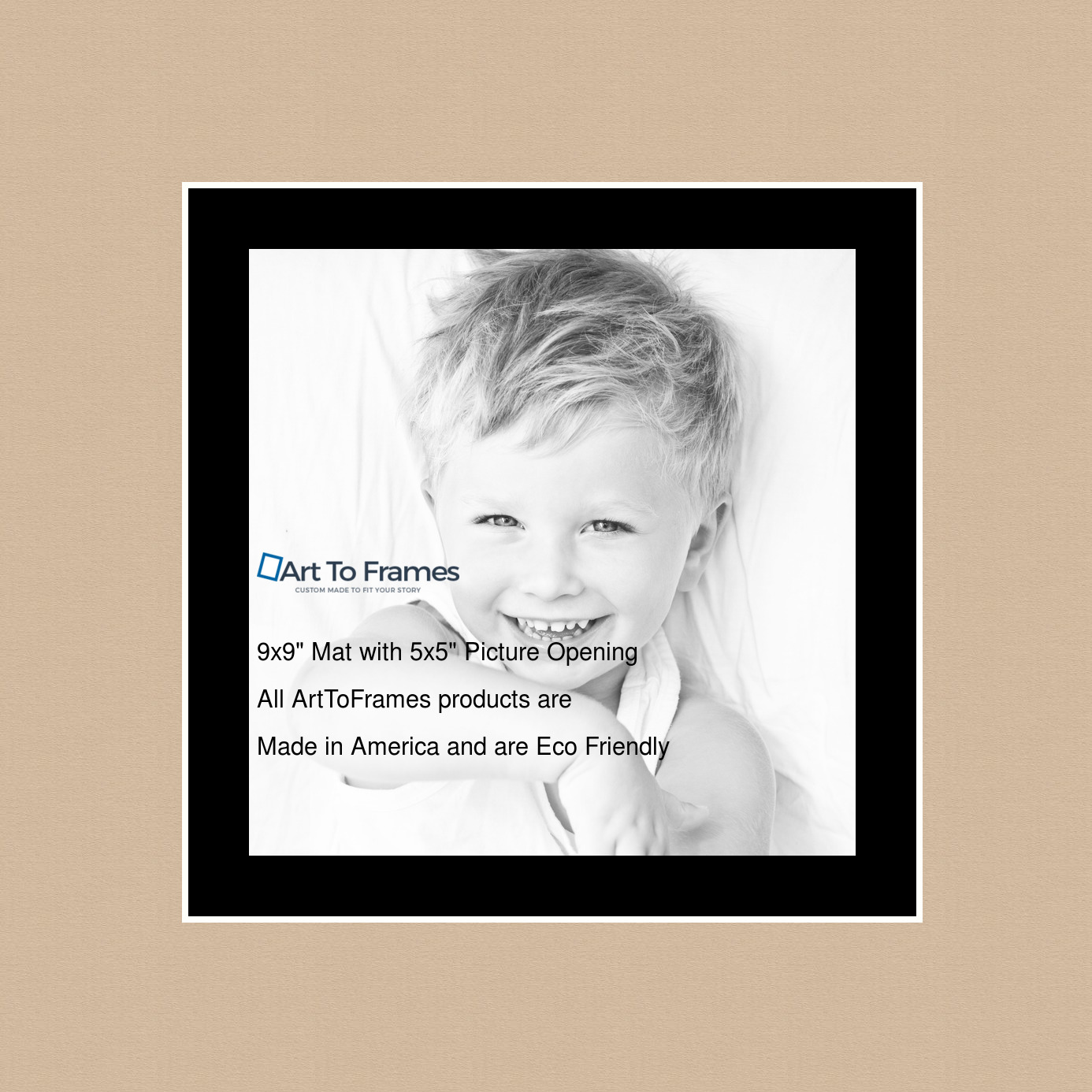 ArtToFrames Custom Brown Scotch Mist Picture Photo Frame Mat Matting Board - Picture 10 of 41