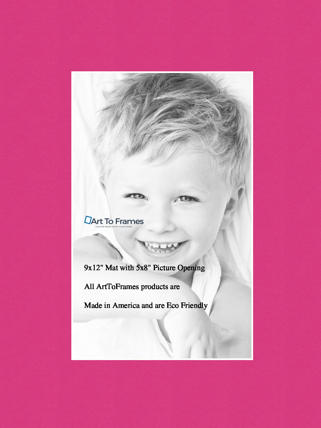 ArtToFrames Custom Pink Tulip Picture Photo Frame Mat Matting Board - Picture 11 of 41