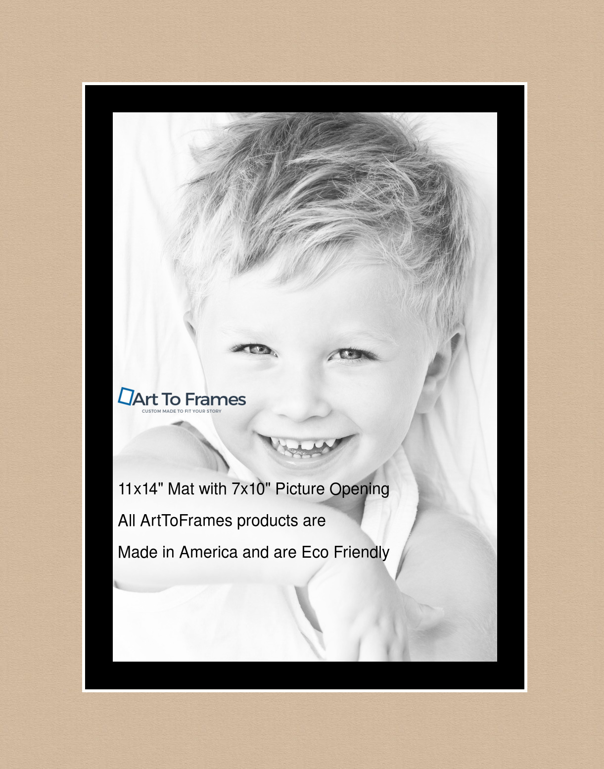 ArtToFrames Custom Brown Scotch Mist Picture Photo Frame Mat Matting Board - Picture 15 of 41