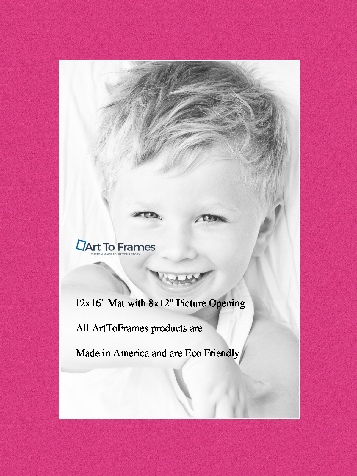 ArtToFrames Custom Pink Tulip Picture Photo Frame Mat Matting Board - Picture 19 of 41