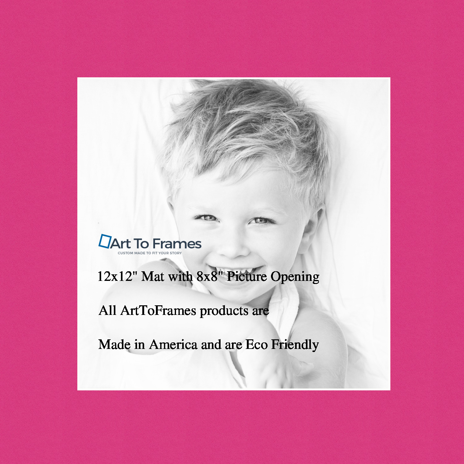ArtToFrames Custom Pink Tulip Picture Photo Frame Mat Matting Board - Picture 17 of 41