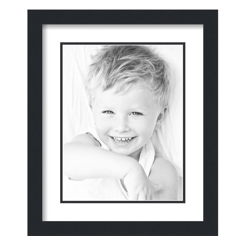 ArtToFrames Matted 14x17 Black Picture Frame with 2" Double Mat, 10x13 Opening - Picture 442 of 497