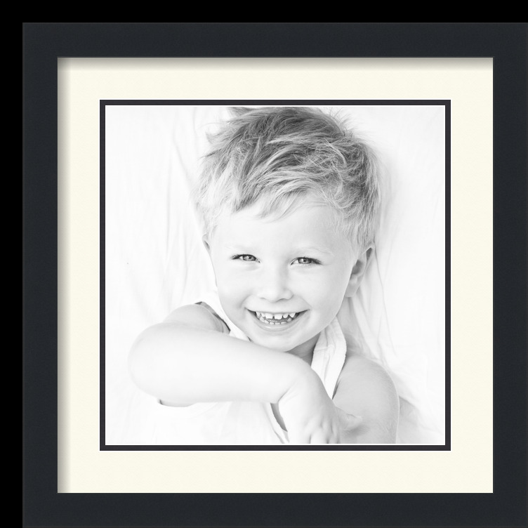 ArtToFrames Matted 16x16 Black Picture Frame with 2" Double Mat, 12x12 Opening - Picture 298 of 497