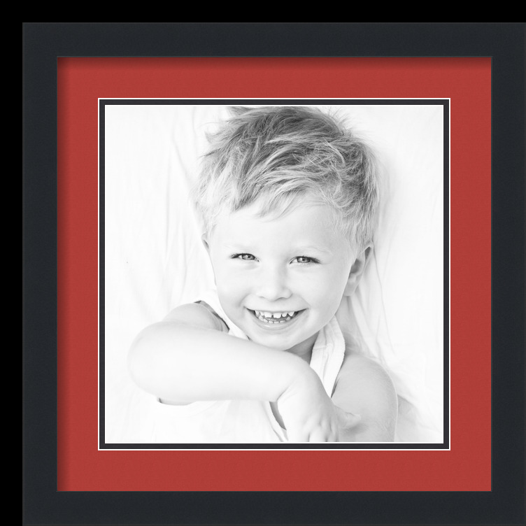 ArtToFrames Matted 16x16 Black Picture Frame with 2" Double Mat, 12x12 Opening - Picture 378 of 497