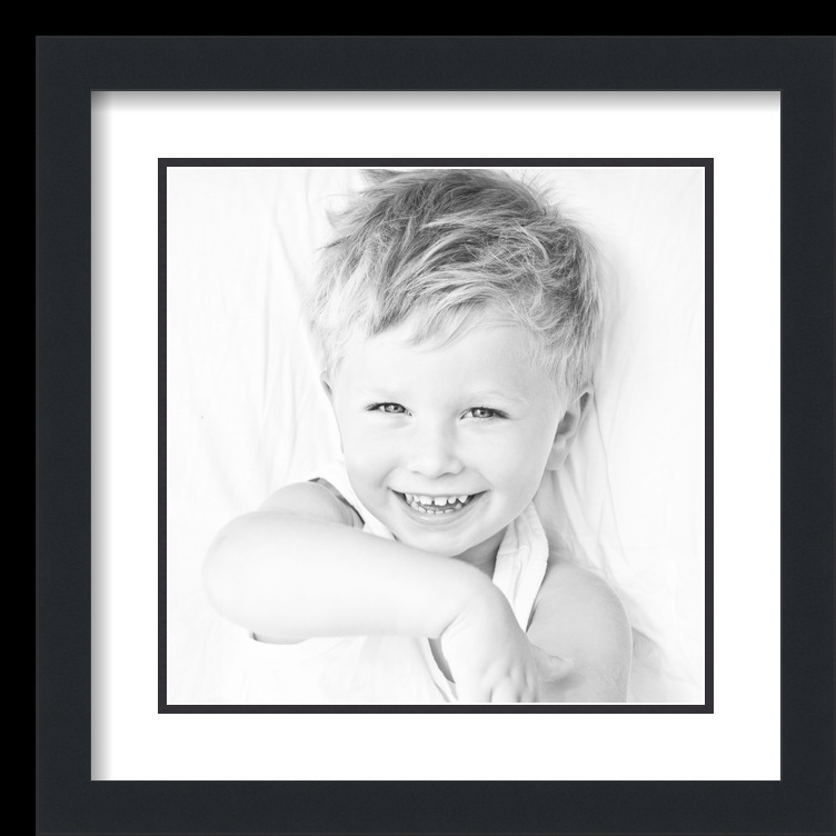 ArtToFrames Matted 16x16 Black Picture Frame with 2" Double Mat, 12x12 Opening - Picture 442 of 497