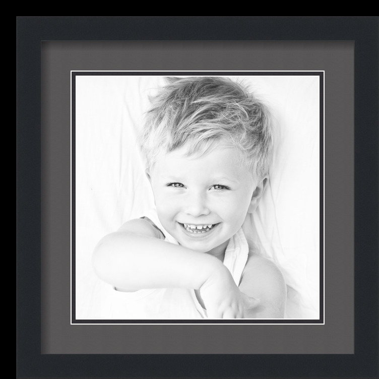 ArtToFrames Matted 16x16 Black Picture Frame with 2" Double Mat, 12x12 Opening - Picture 18 of 497