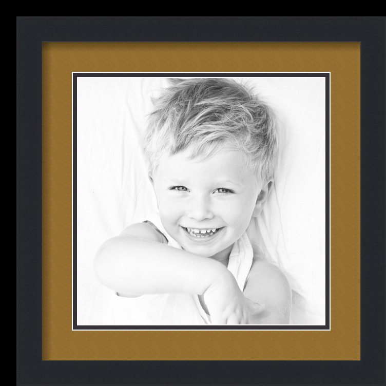 ArtToFrames Matted 16x16 Black Picture Frame with 2" Double Mat, 12x12 Opening - Picture 170 of 497