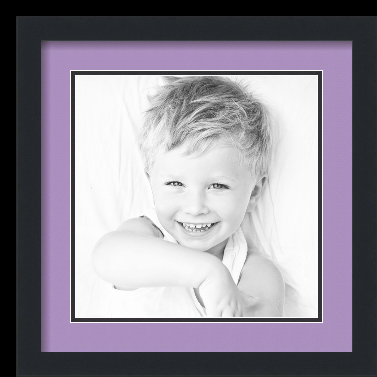 ArtToFrames Matted 16x16 Black Picture Frame with 2" Double Mat, 12x12 Opening - Picture 346 of 497