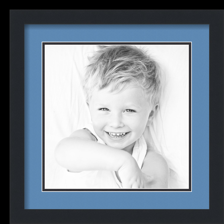 ArtToFrames Matted 16x16 Black Picture Frame with 2" Double Mat, 12x12 Opening - Picture 66 of 497