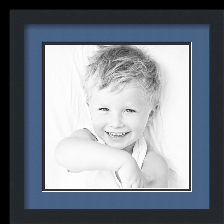 ArtToFrames Matted 16x16 Black Picture Frame with 2" Double Mat, 12x12 Opening - Picture 82 of 497