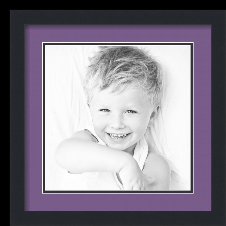 ArtToFrames Matted 16x16 Black Picture Frame with 2" Double Mat, 12x12 Opening - Picture 370 of 497
