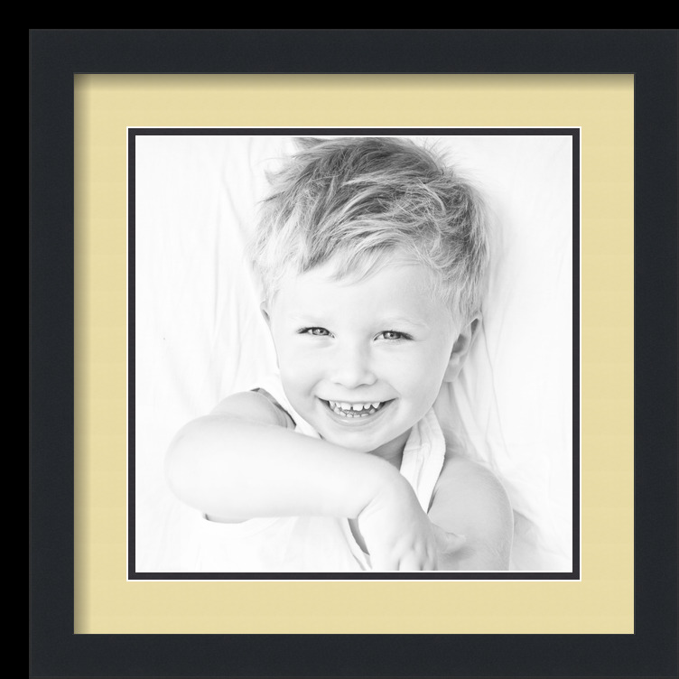 ArtToFrames Matted 16x16 Black Picture Frame with 2" Double Mat, 12x12 Opening - Picture 482 of 497