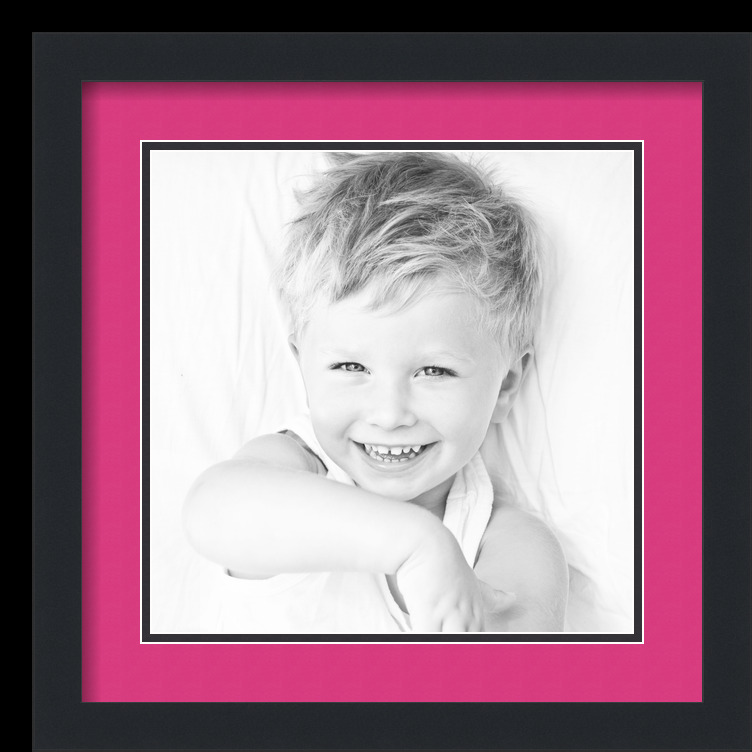 ArtToFrames Matted 16x16 Black Picture Frame with 2" Double Mat, 12x12 Opening - Picture 362 of 497