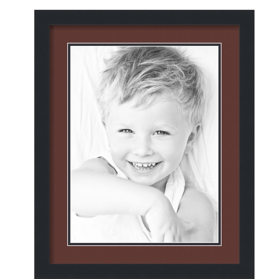ArtToFrames Cornice portafoto nera opaca 16x20 con doppio tappetino 2", apertura 12x16 - Foto 394 di 497