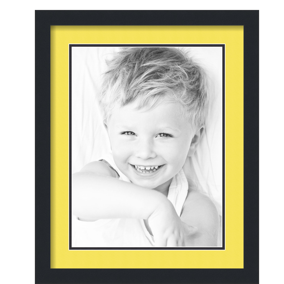 ArtToFrames Cornice portafoto nera opaca 16x20 con doppio tappetino 2", apertura 12x16 - Foto 490 di 497